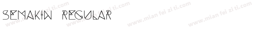 Semakin Regular字体转换